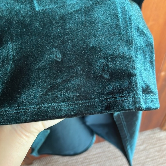 Sanctuary Green Velvet Slip Dress - Picture 7 of 9